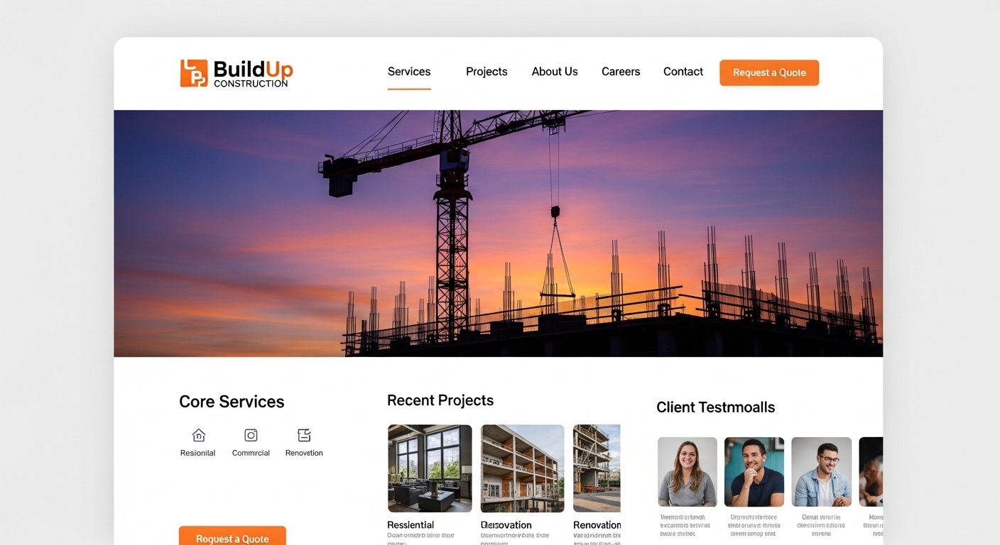 Web design for Construction Company- The Complete Guide To Building A Powerful Online Presence