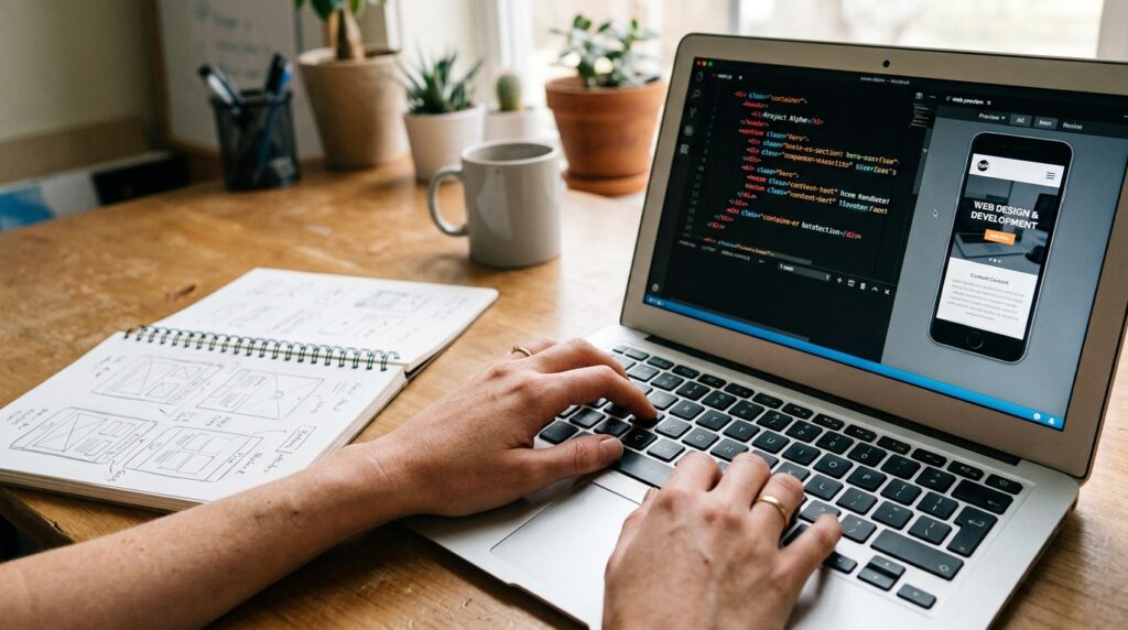 web page design and development